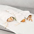 Brottasche aus Leinen in Cremeweiß