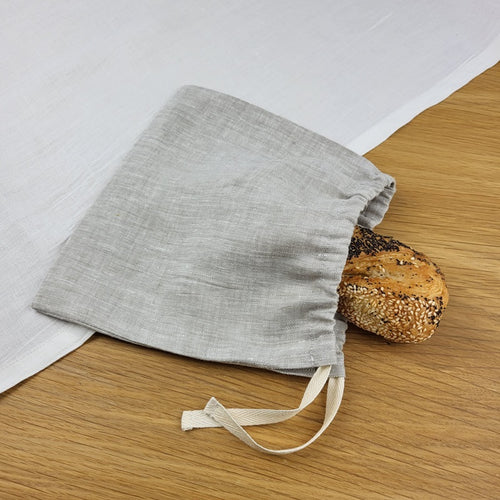 Brottasche aus Leinen in Naturfabe