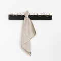 Wandgarderobe DEER | schwarz lackiertes Eichenholz